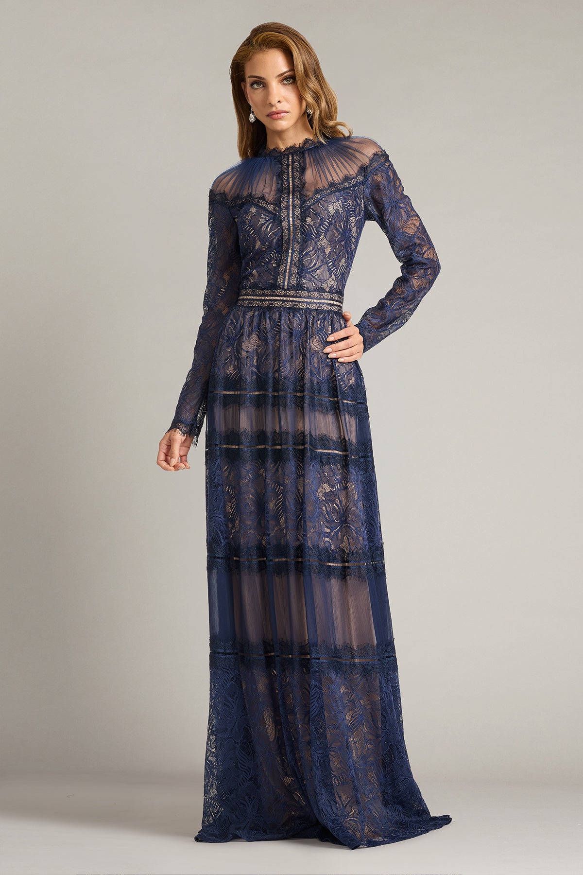 Debore Orchid Lace Gown-RN/ND Front