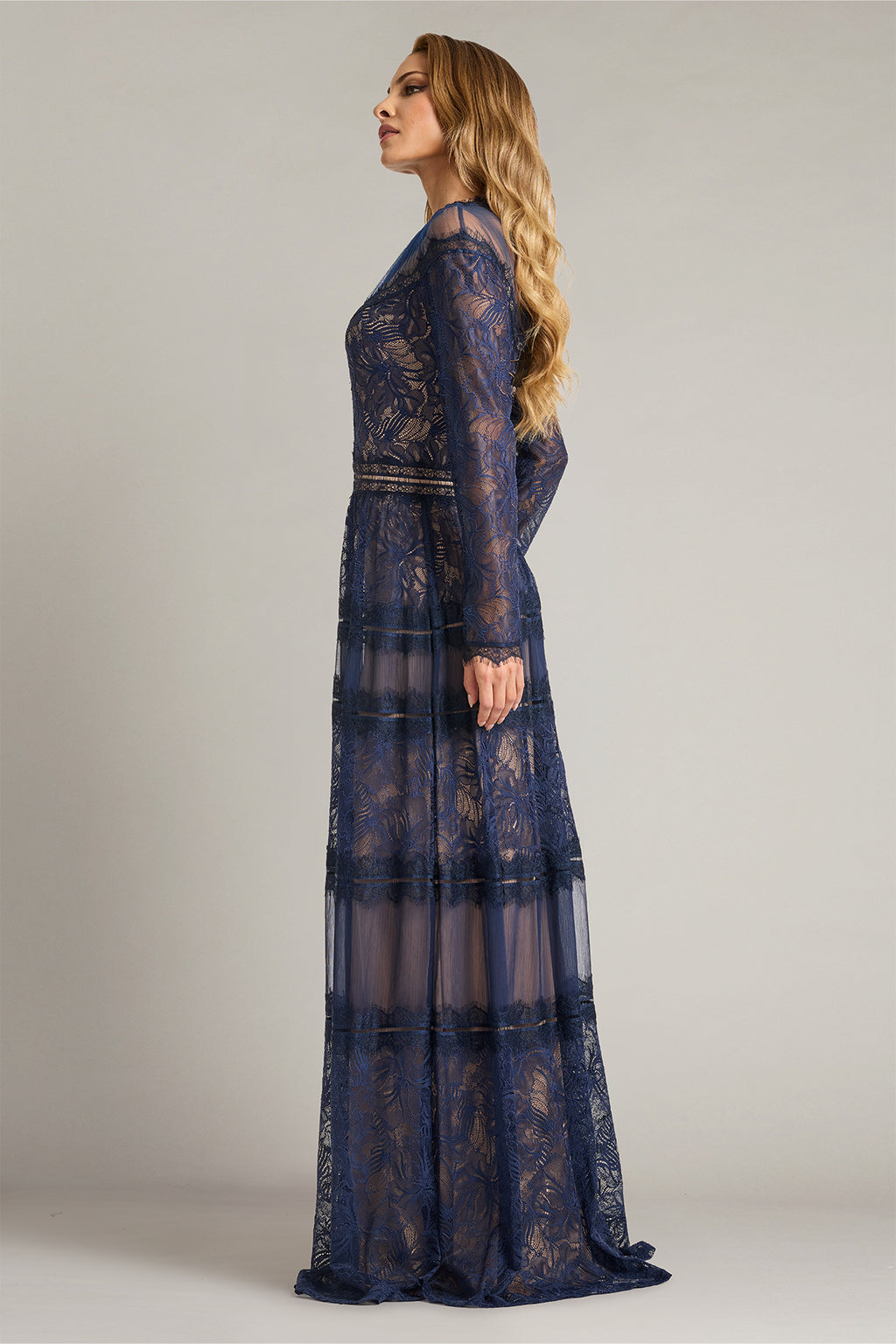 Debore Orchid Lace Gown-RN/ND Side