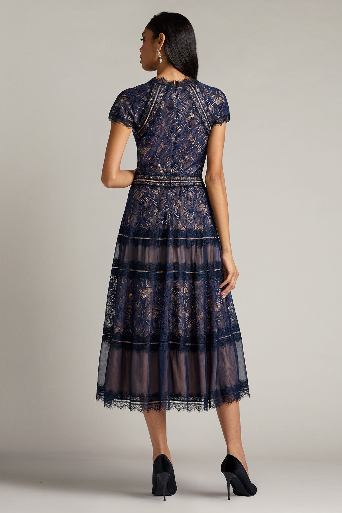 Ahern Orchid Lace Midi Dress-RN/ND Back