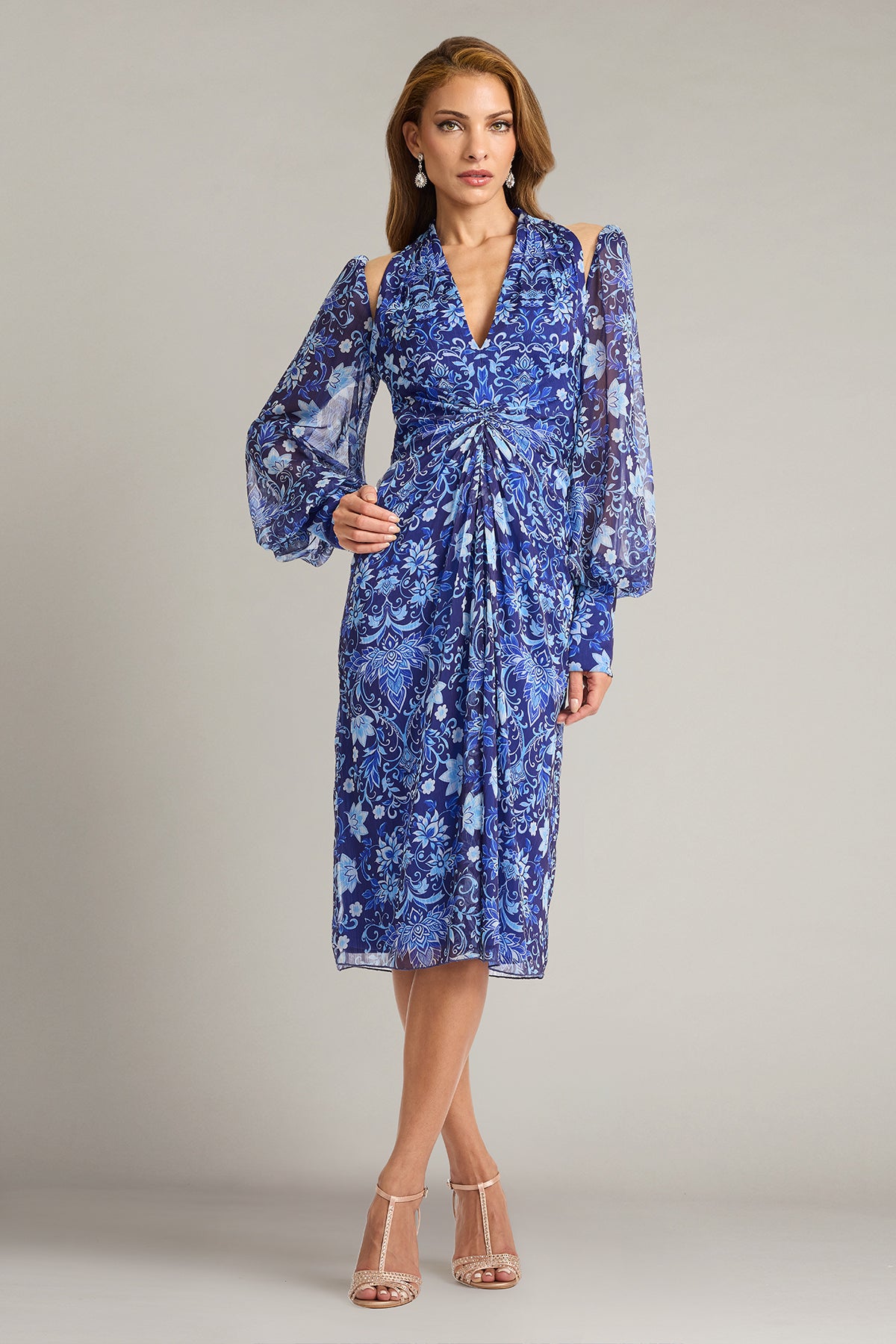 Kroe Floral Print Illusion Dress