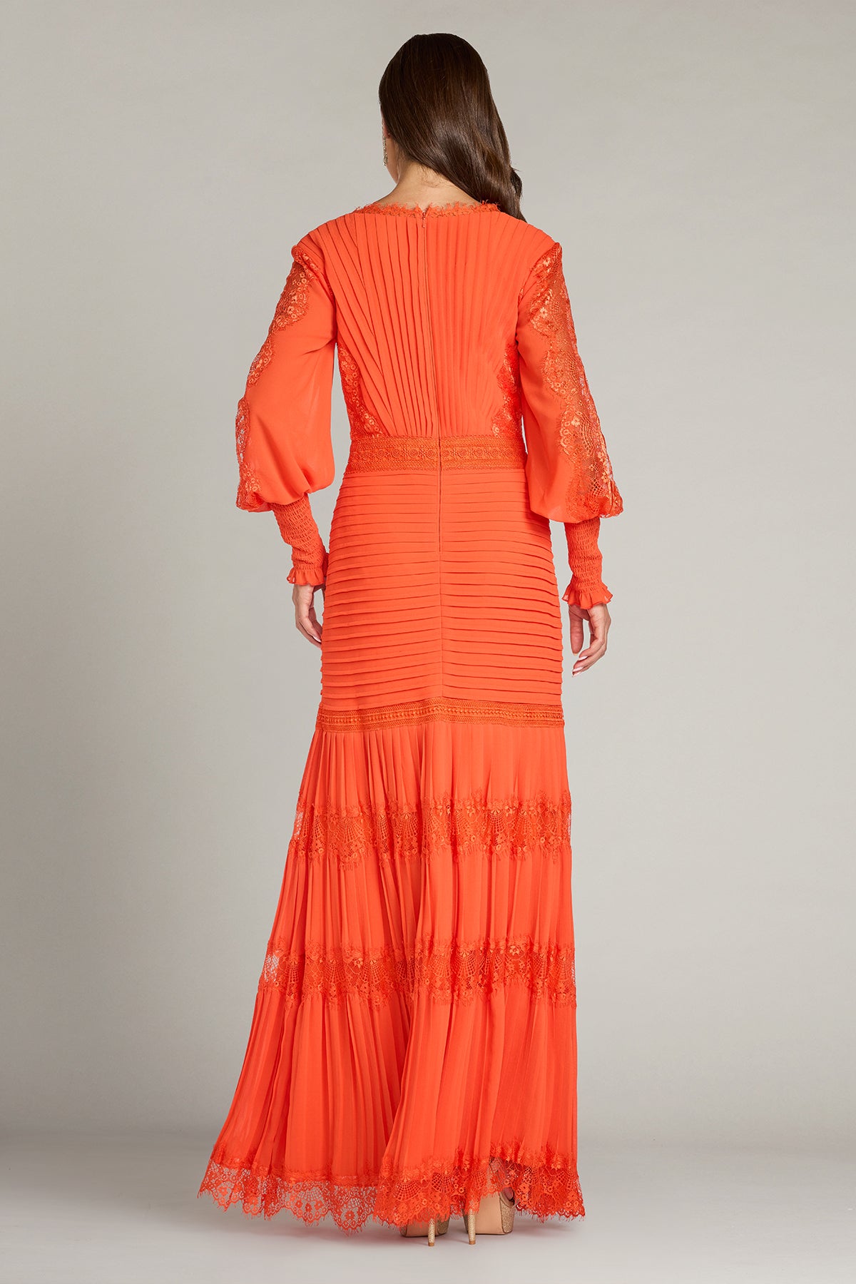 aya　0604 Nyssa Bishop Sleeve Gown – Tadashi Shoji Official Online Boutique