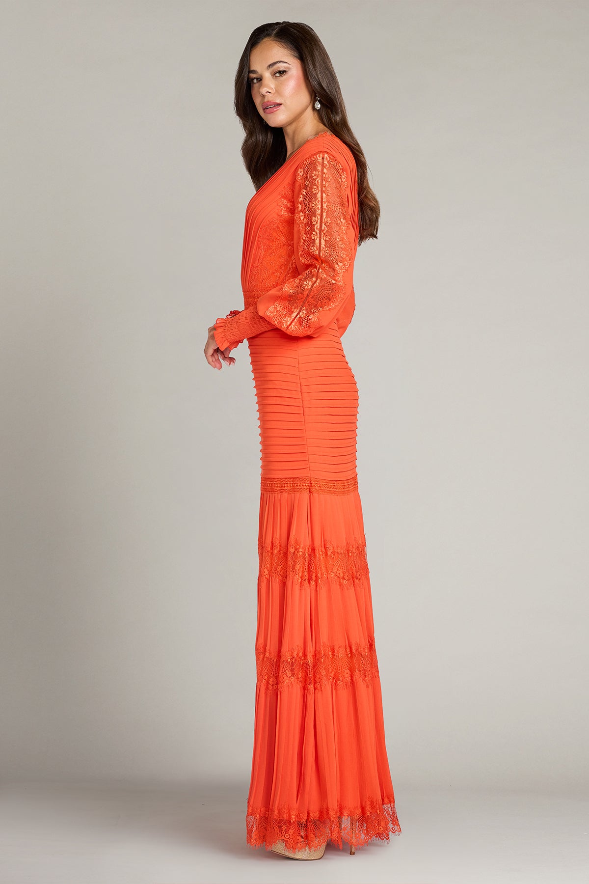 Nyssa Bishop Sleeve Gown – Tadashi Shoji Official Online Boutique