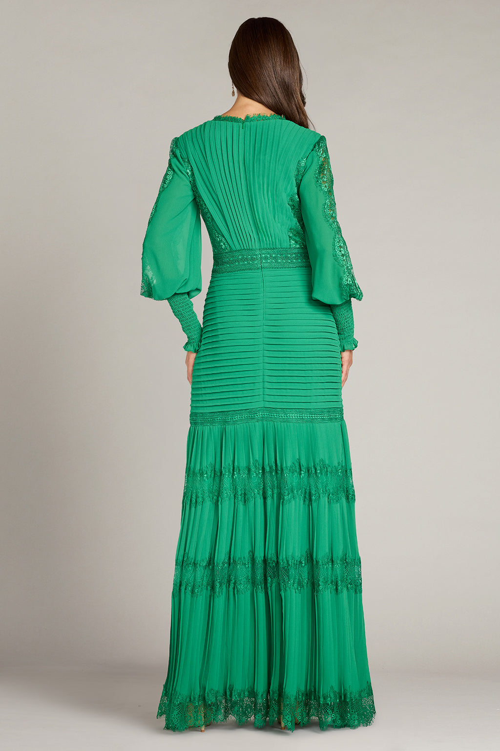 Nyssa Bishop Sleeve Gown-GUGRE Back