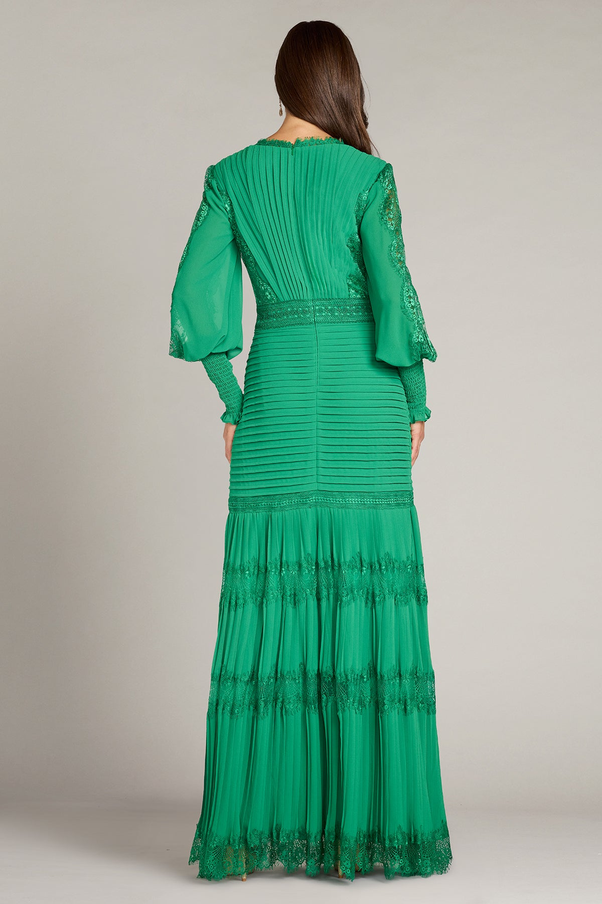 Nyssa Bishop Sleeve Gown-GUGRE Back