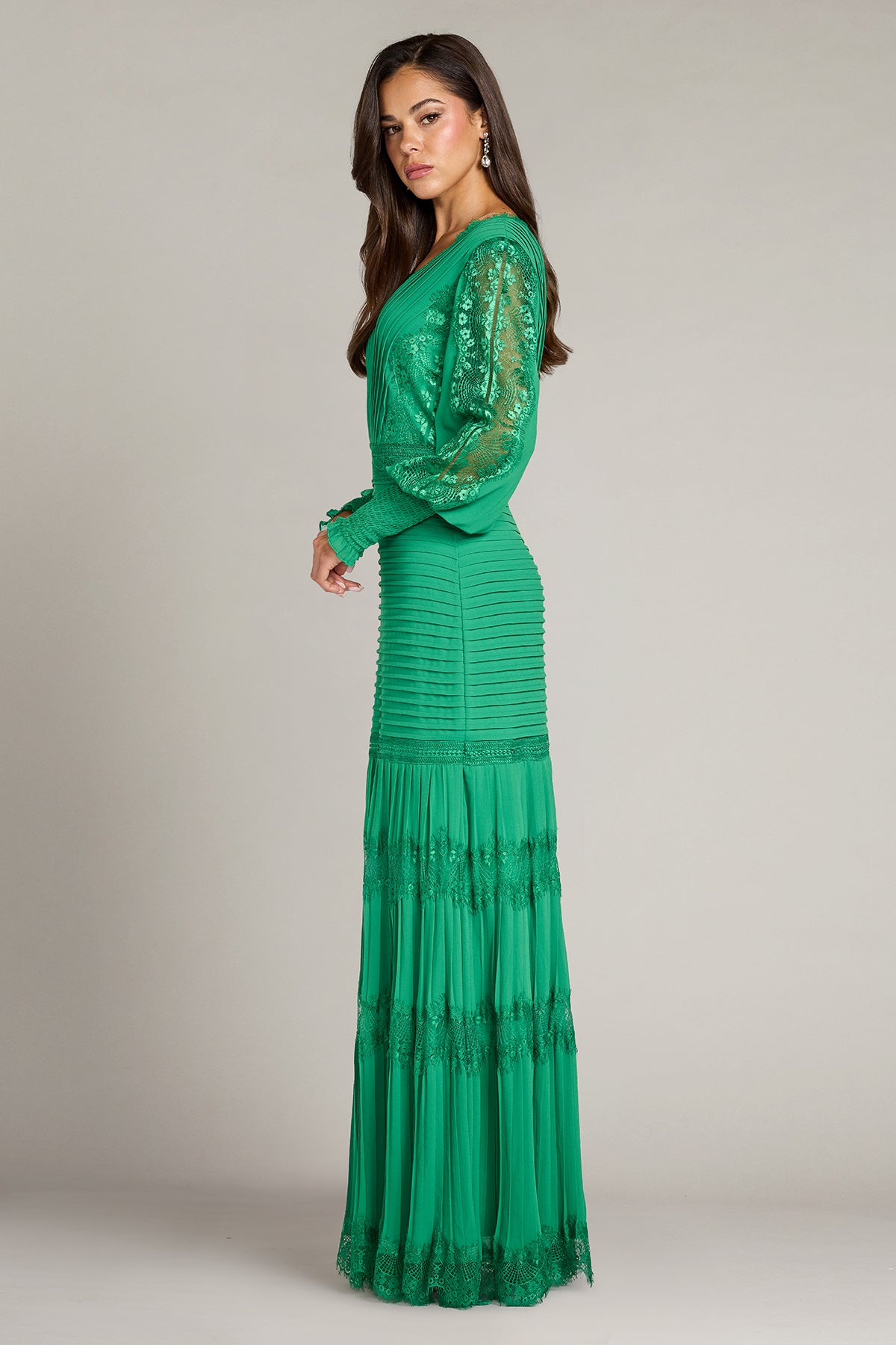 Nyssa Bishop Sleeve Gown – Tadashi Shoji Official Online Boutique