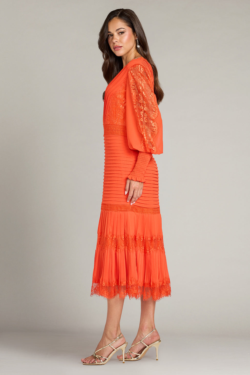 Nyssa Bishop Sleeve Dress-APCOT Side