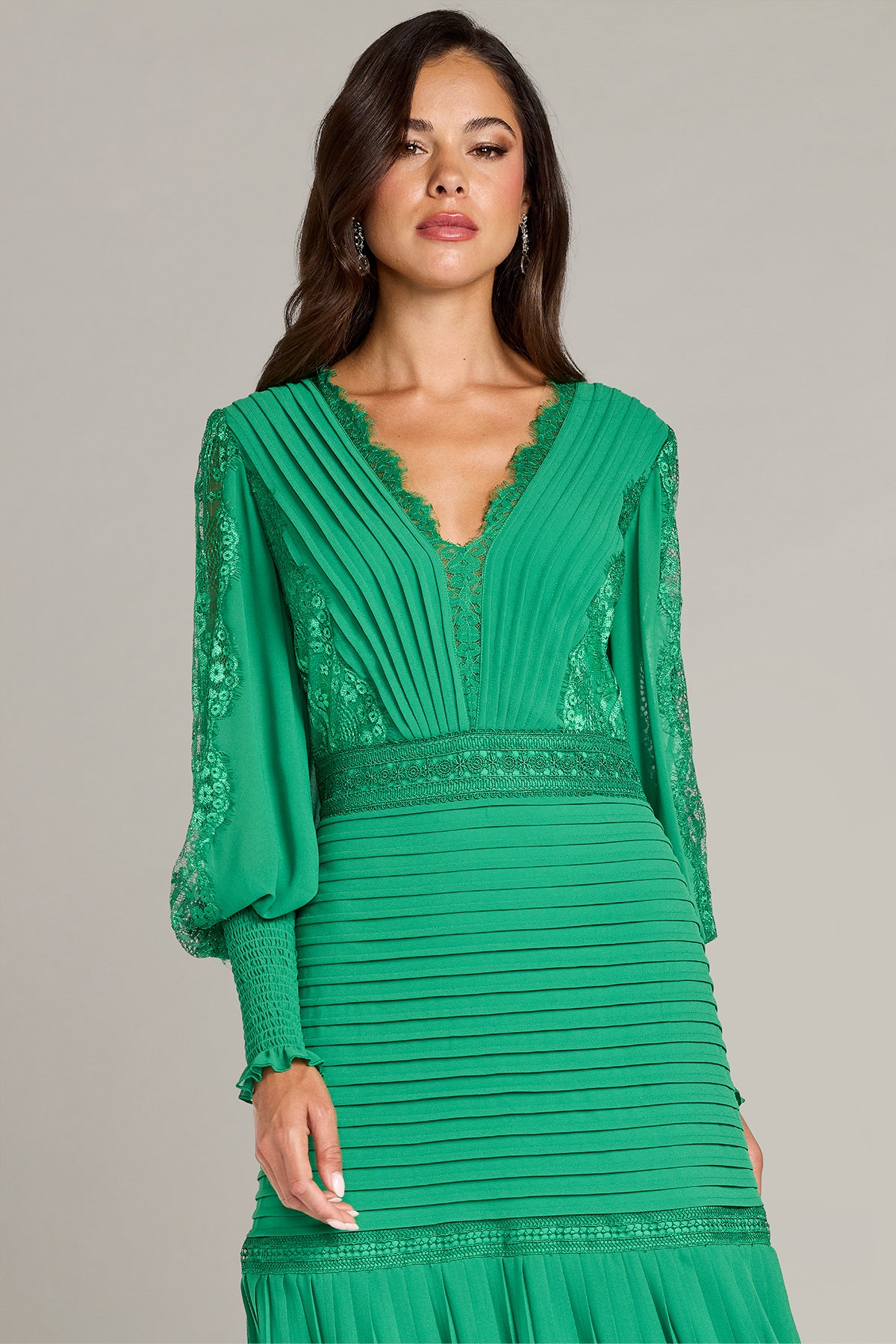 Nyssa Bishop Sleeve Dress-GUGRE Crop