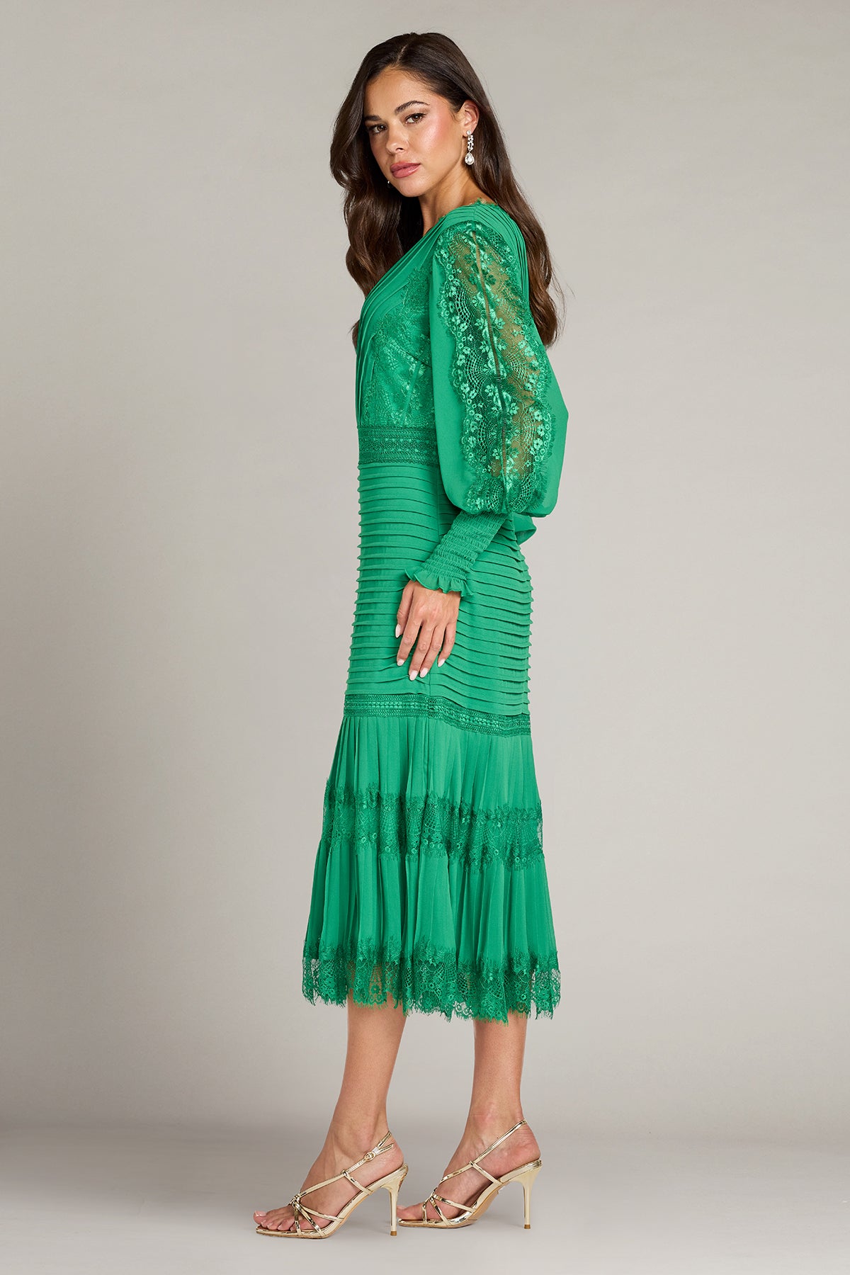 Nyssa Bishop Sleeve Dress-GUGRE Side