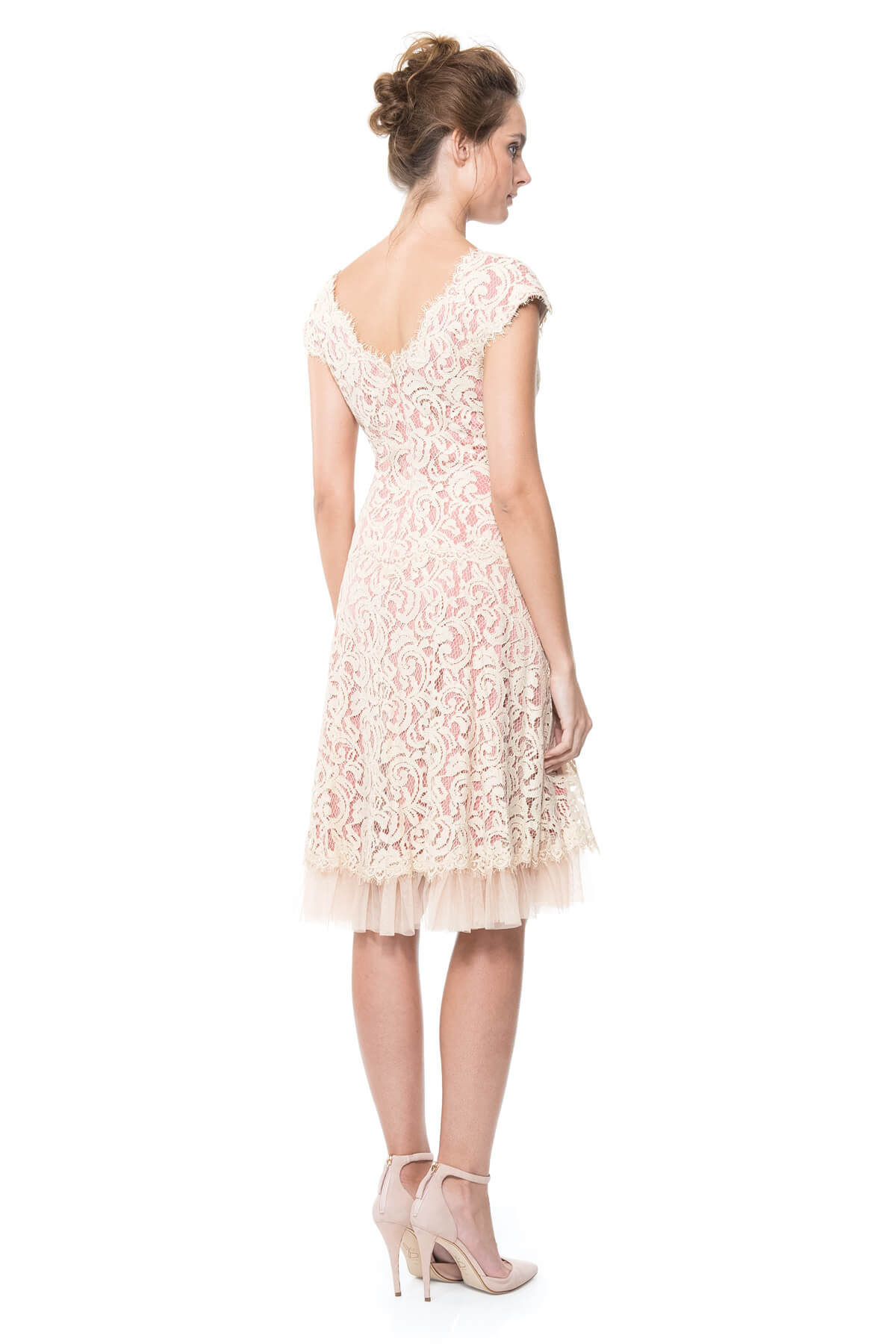 Lace Cap Sleeve Dress