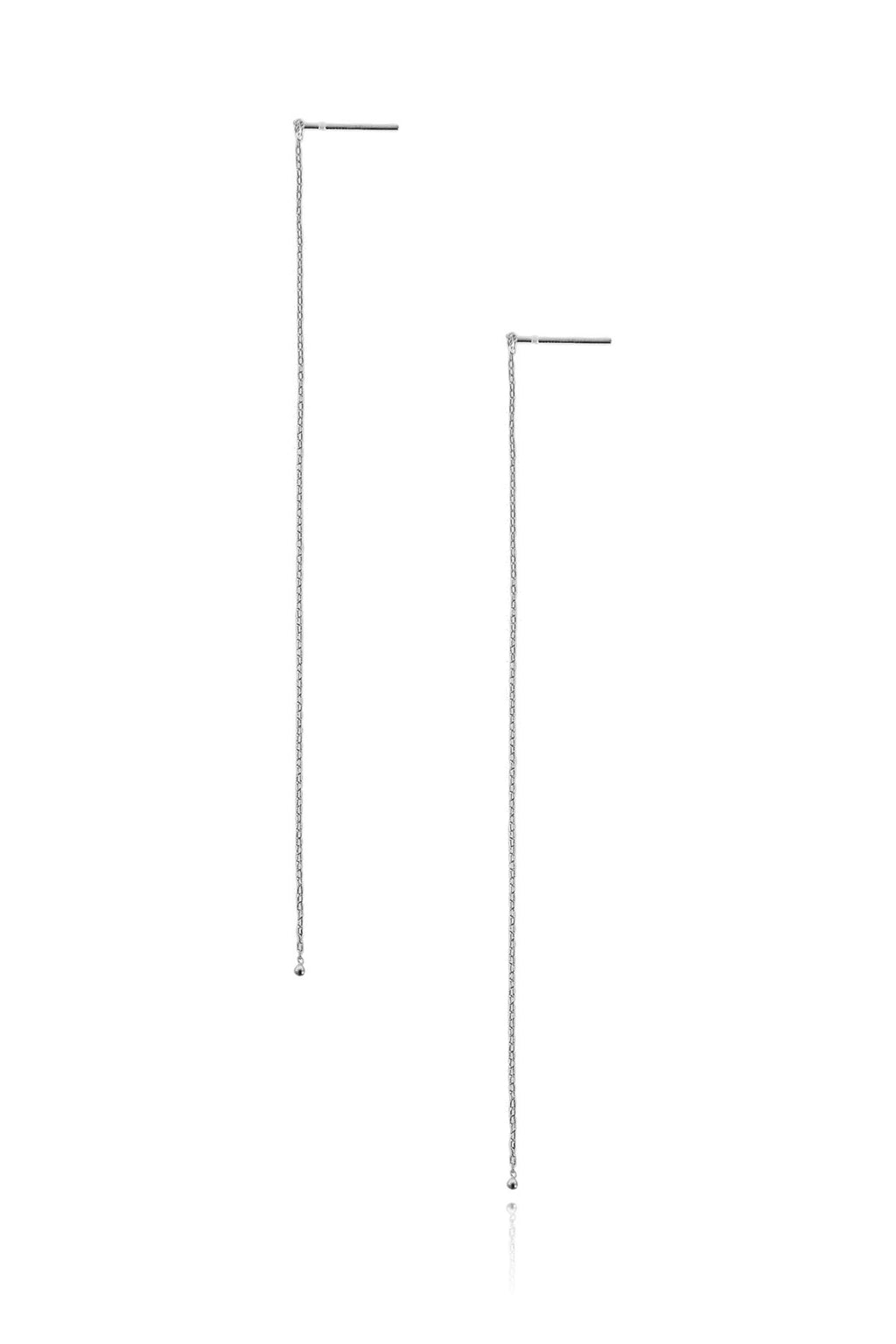 Tadashi Shoji - Silver Drop Long Earrings