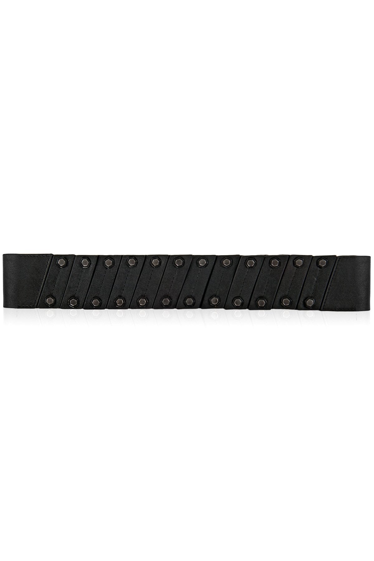 Tadashi Shoji - Metal-Plated Structured Paneled Belt