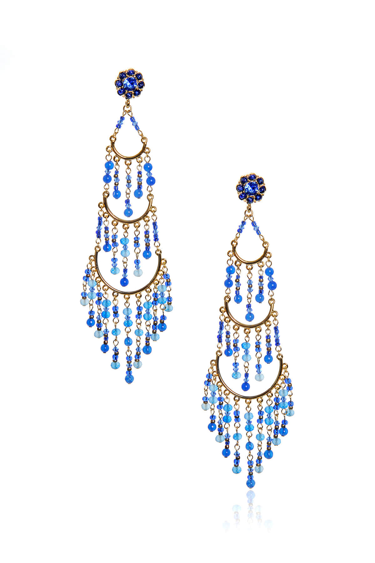 Beaded Chandelier Earrings