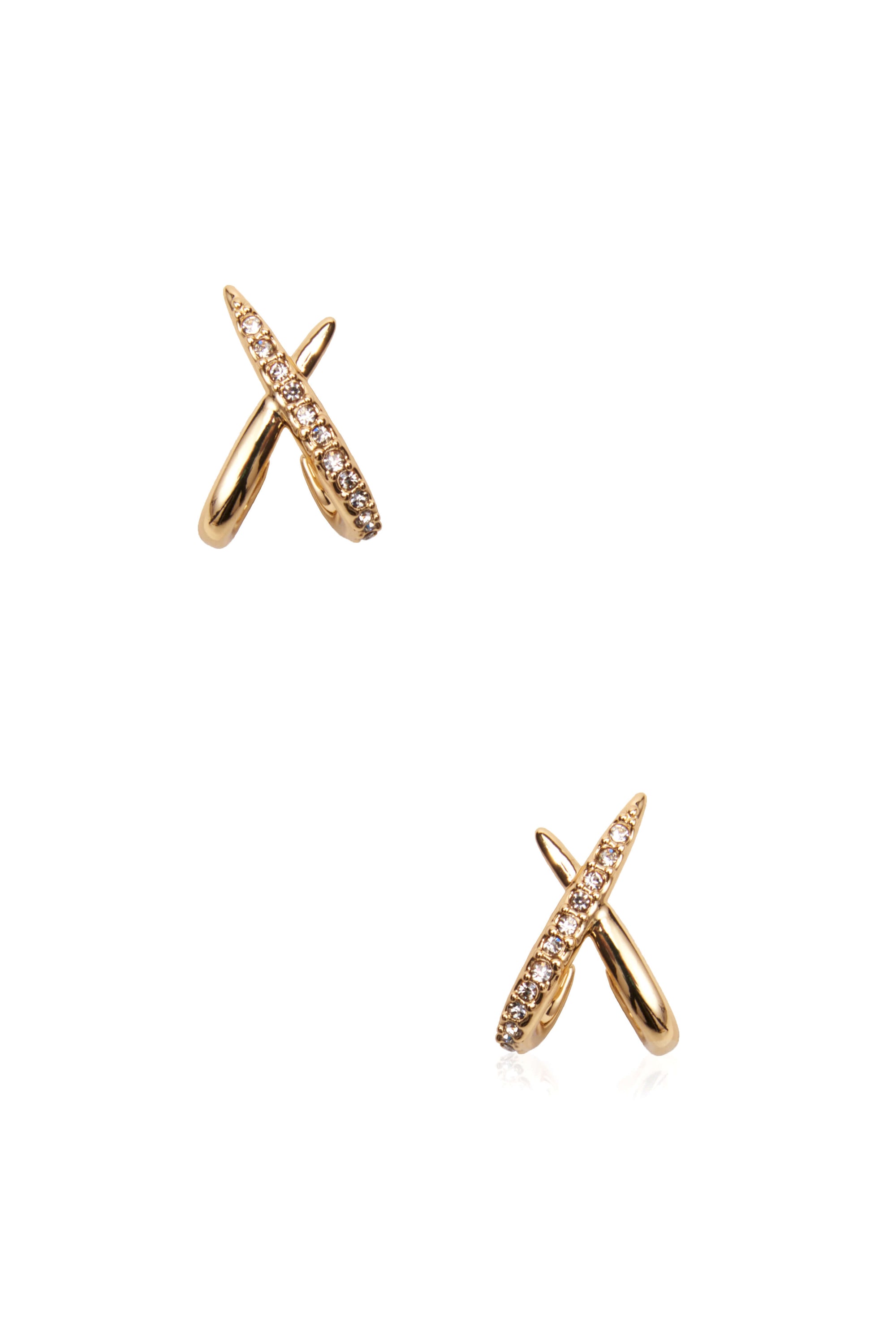 Tadashi Shoji x Alexis Bittar - Crystal Encrusted X Huggie Post Earring