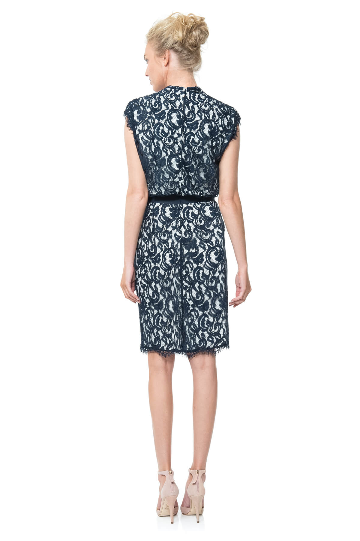 Lace Blouson Dress