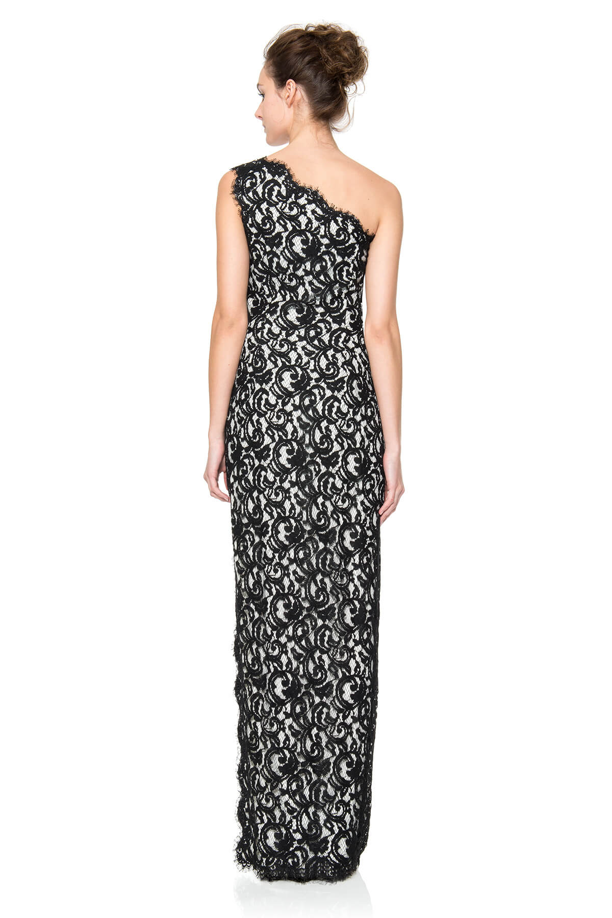Lace One Shoulder Gown
