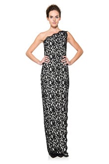 Lace One Shoulder Gown