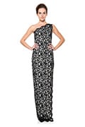 Lace One Shoulder Gown