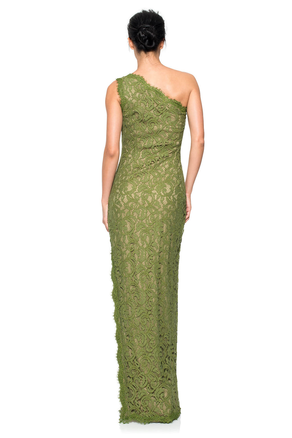 Lace One Shoulder Gown