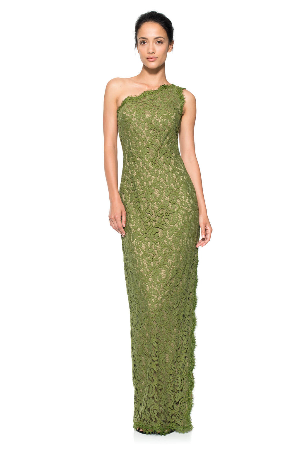 Lace One Shoulder Gown