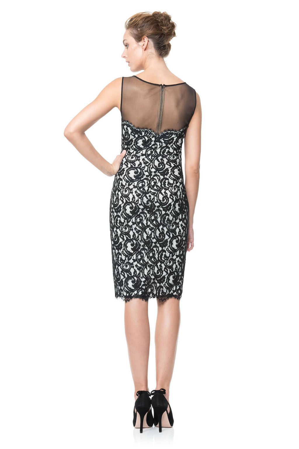 Mesh Illusion Lace Dress