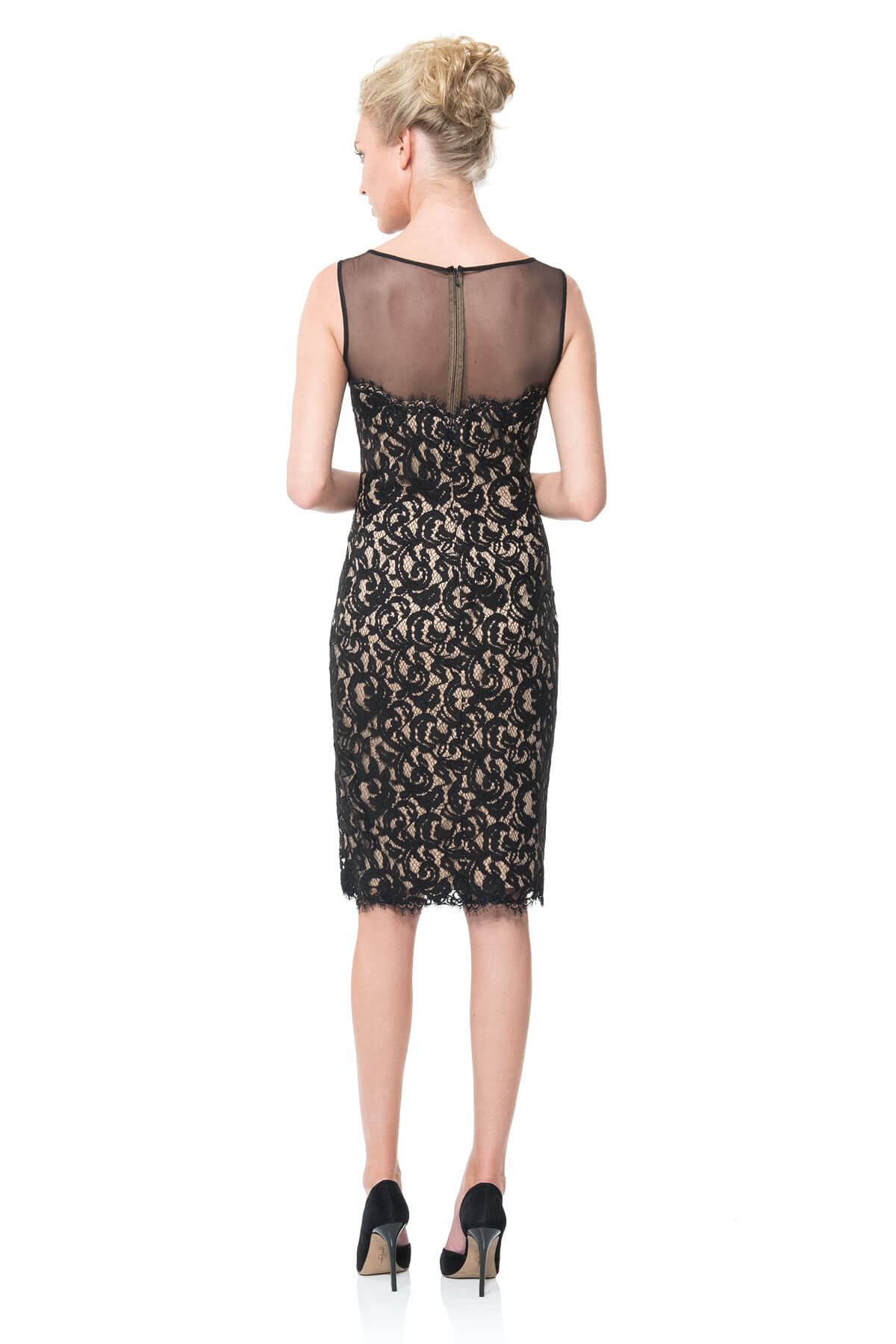 Mesh Illusion Lace Dress