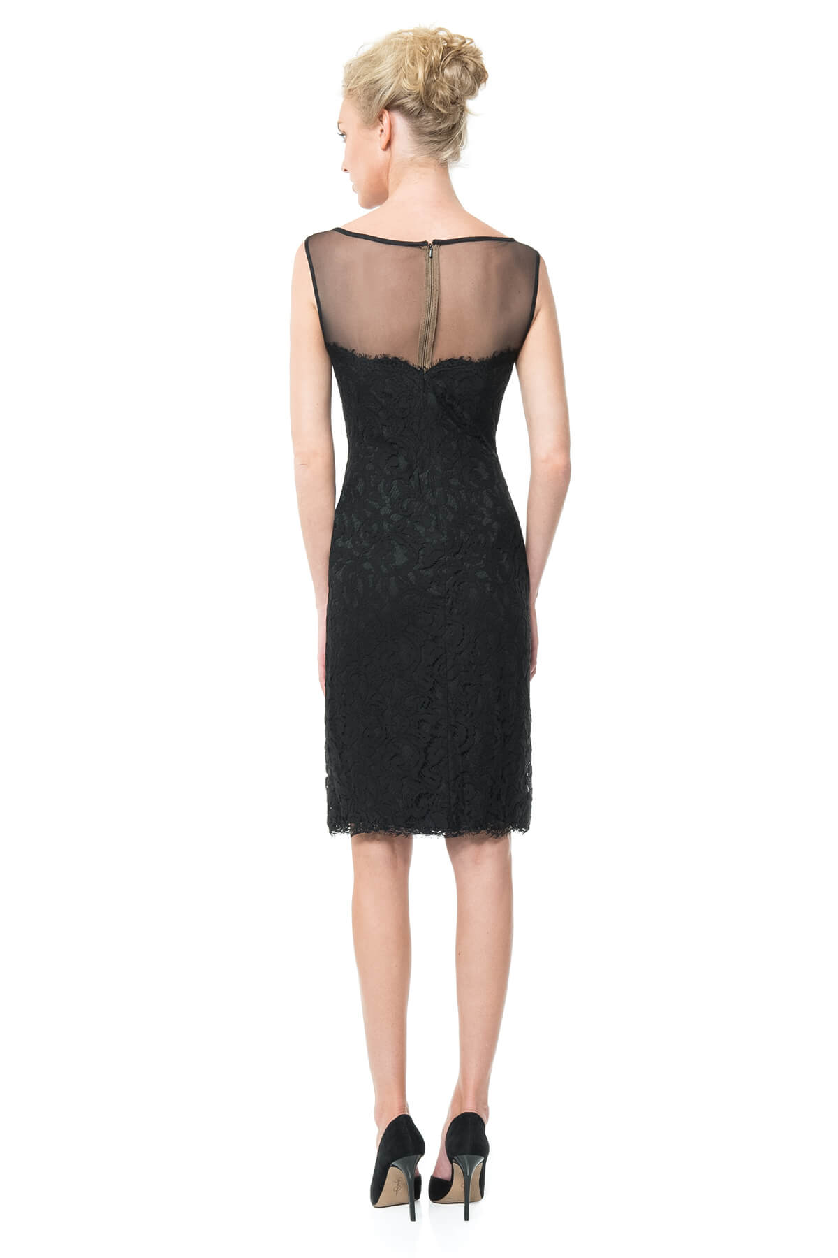 Mesh Illusion Lace Dress