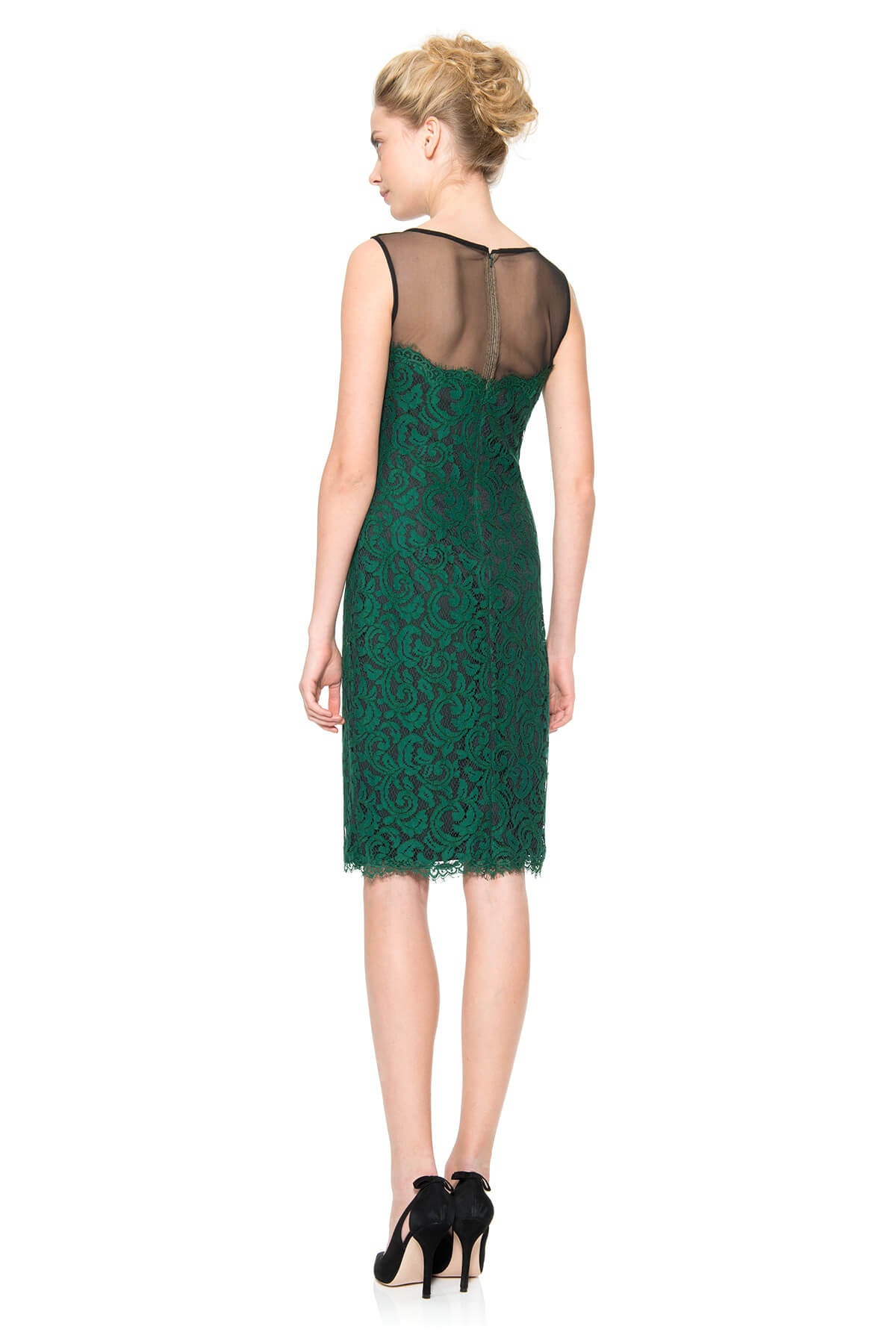 Mesh Illusion Lace Dress