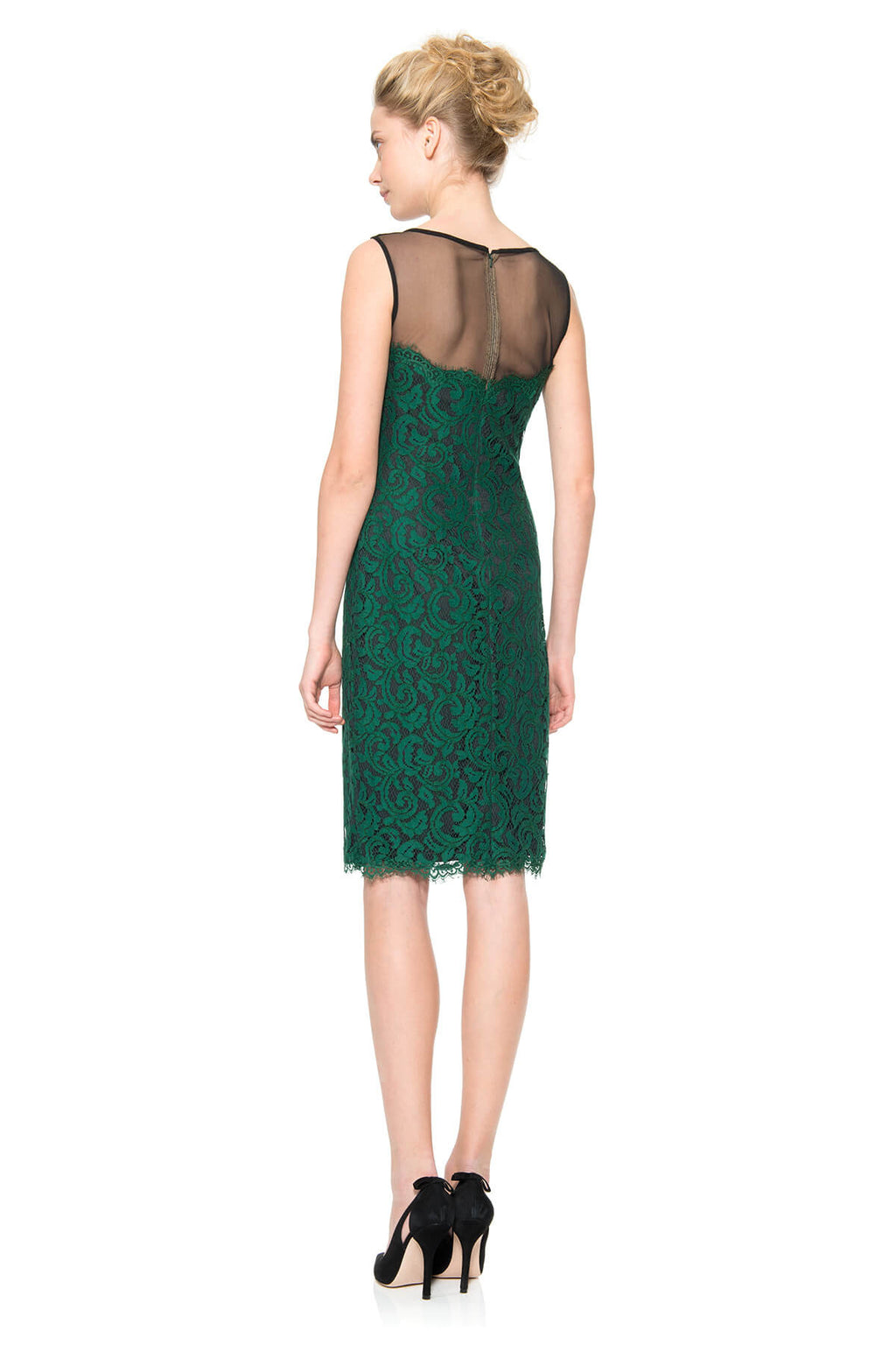 Mesh Illusion Lace Dress