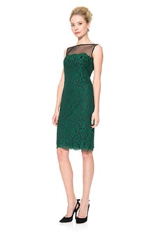 Mesh Illusion Lace Dress