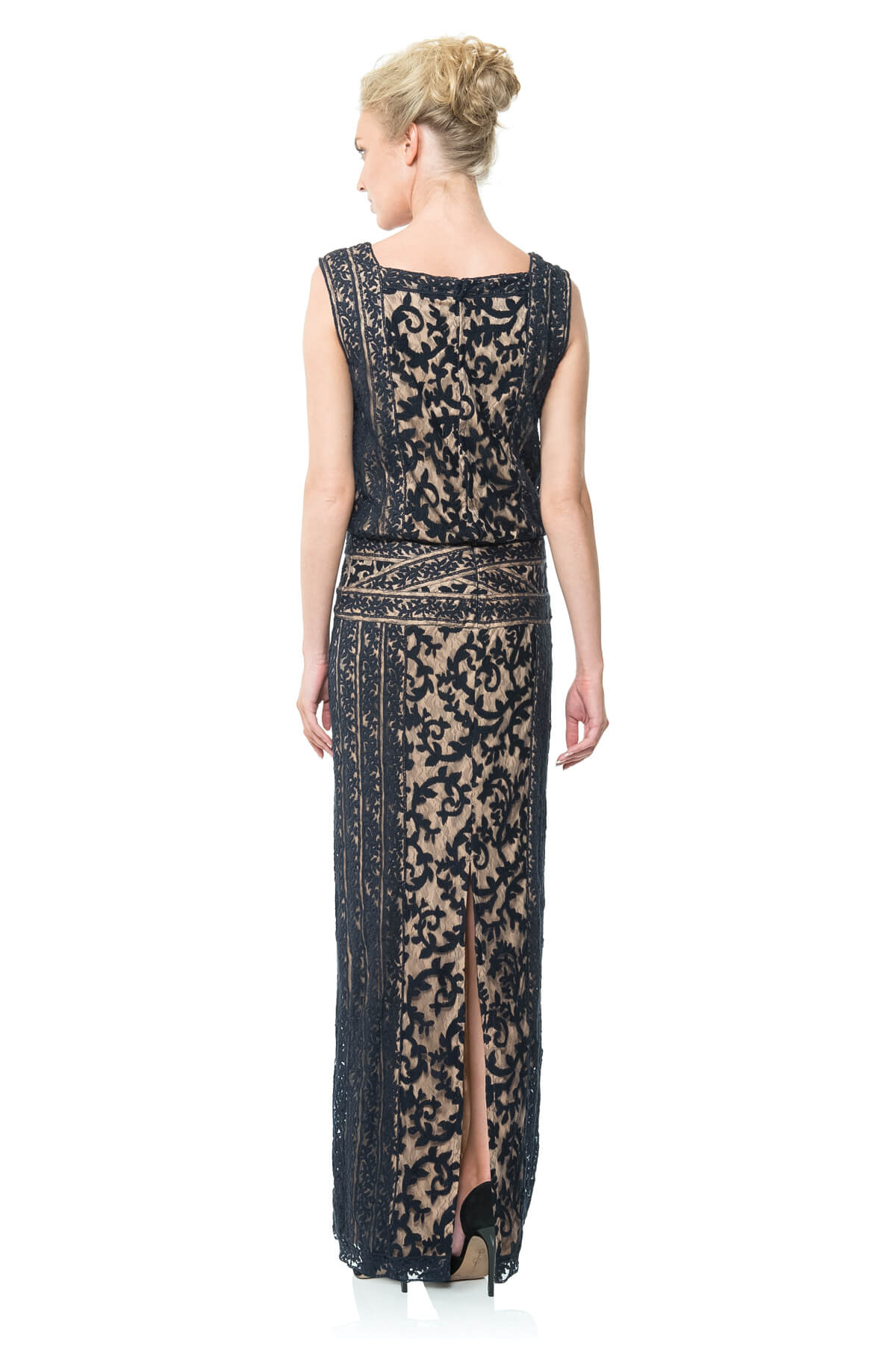 Blouson Waist Sheath Gown