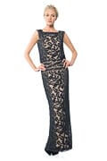 Blouson Waist Sheath Gown