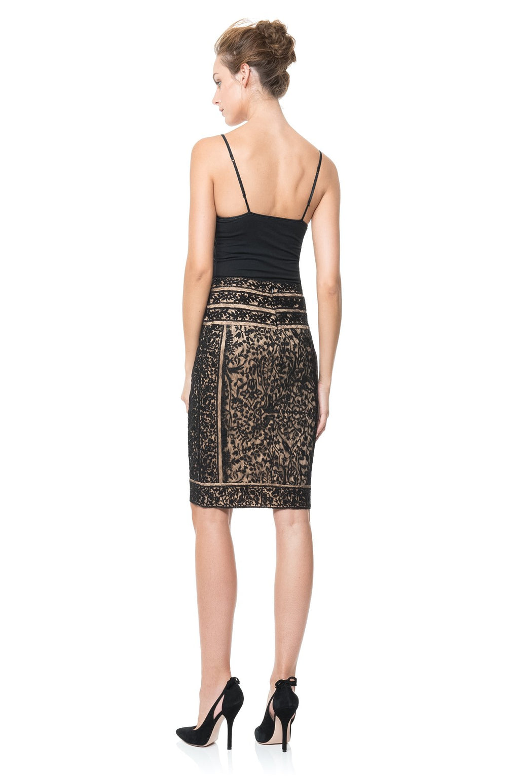 Embroidered Lace Skirt