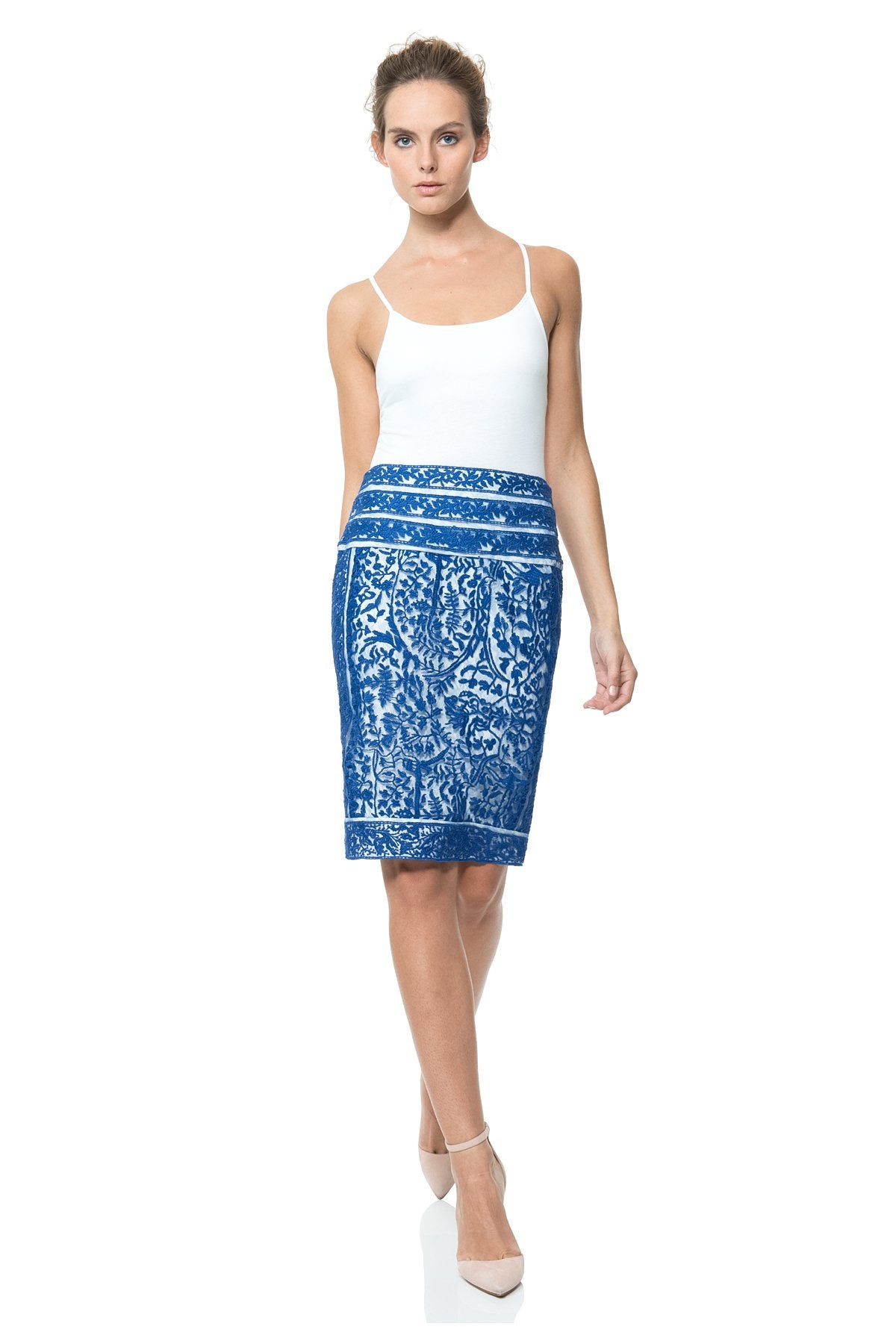 Embroidered Lace Skirt