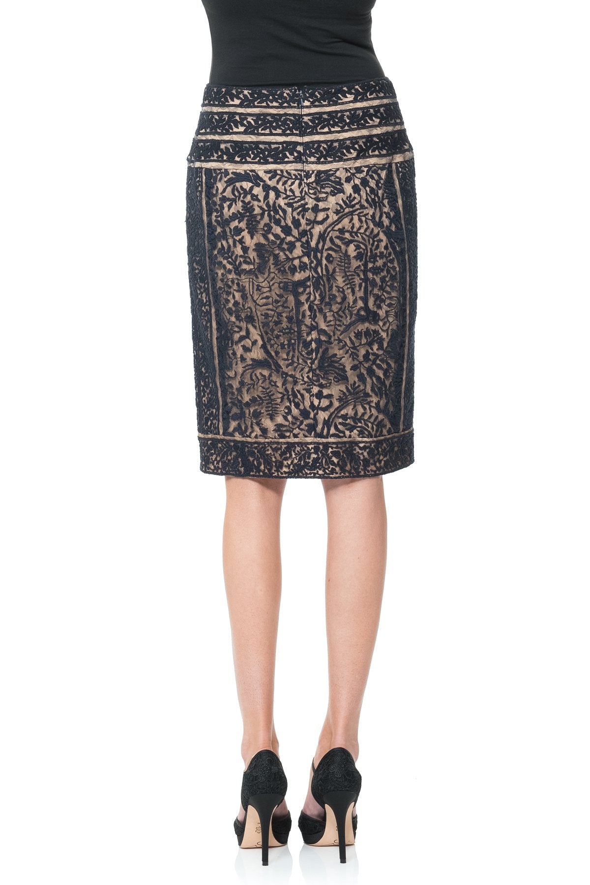 Embroidered Lace Skirt
