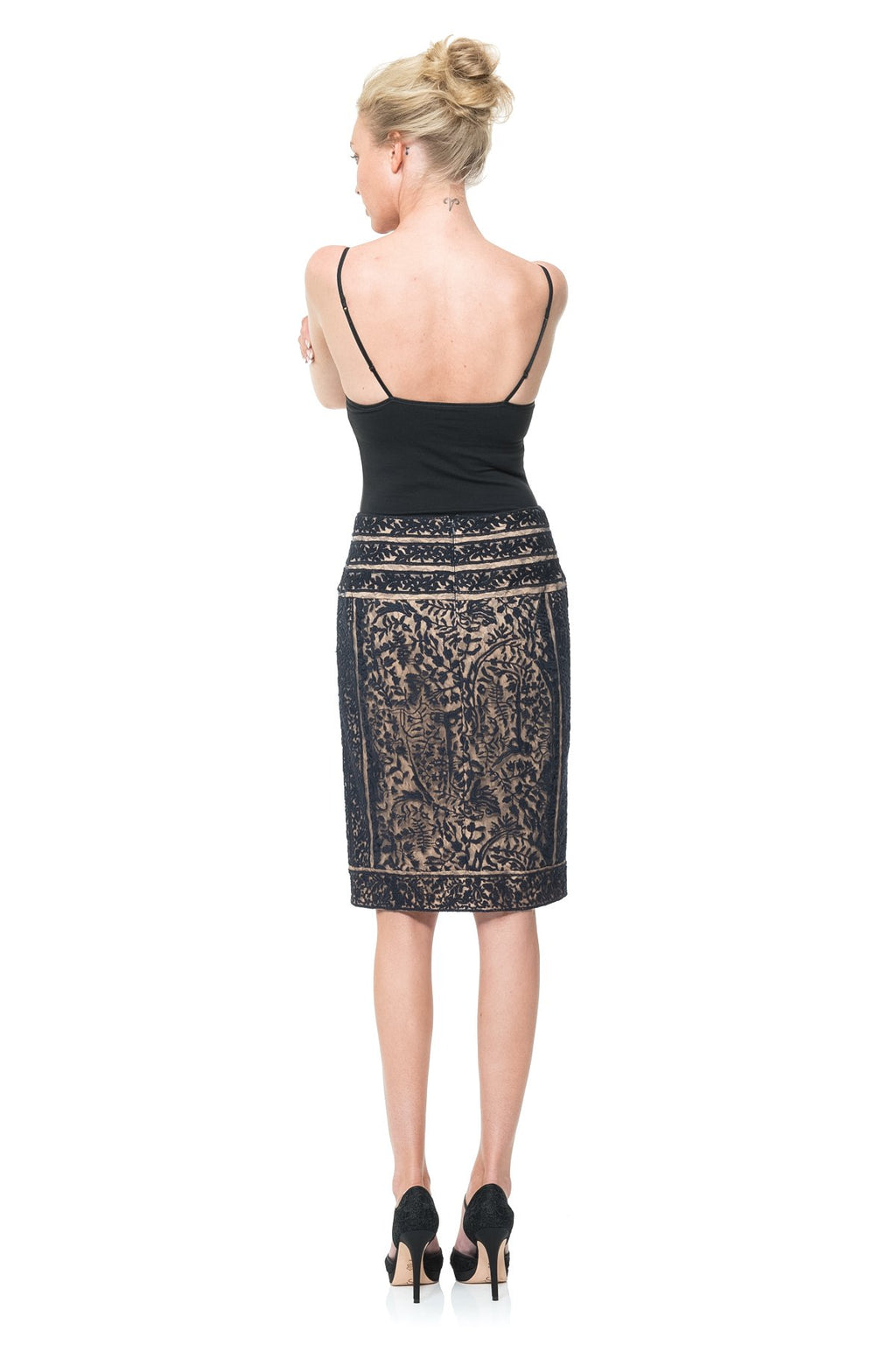 Embroidered Lace Skirt