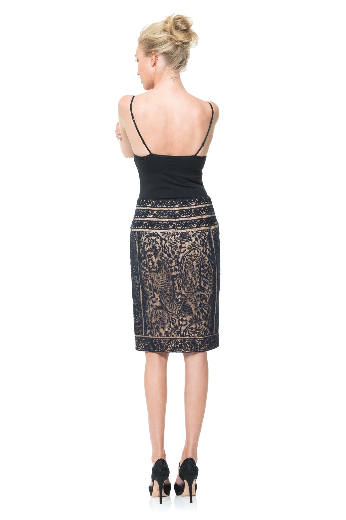 Embroidered Lace Skirt