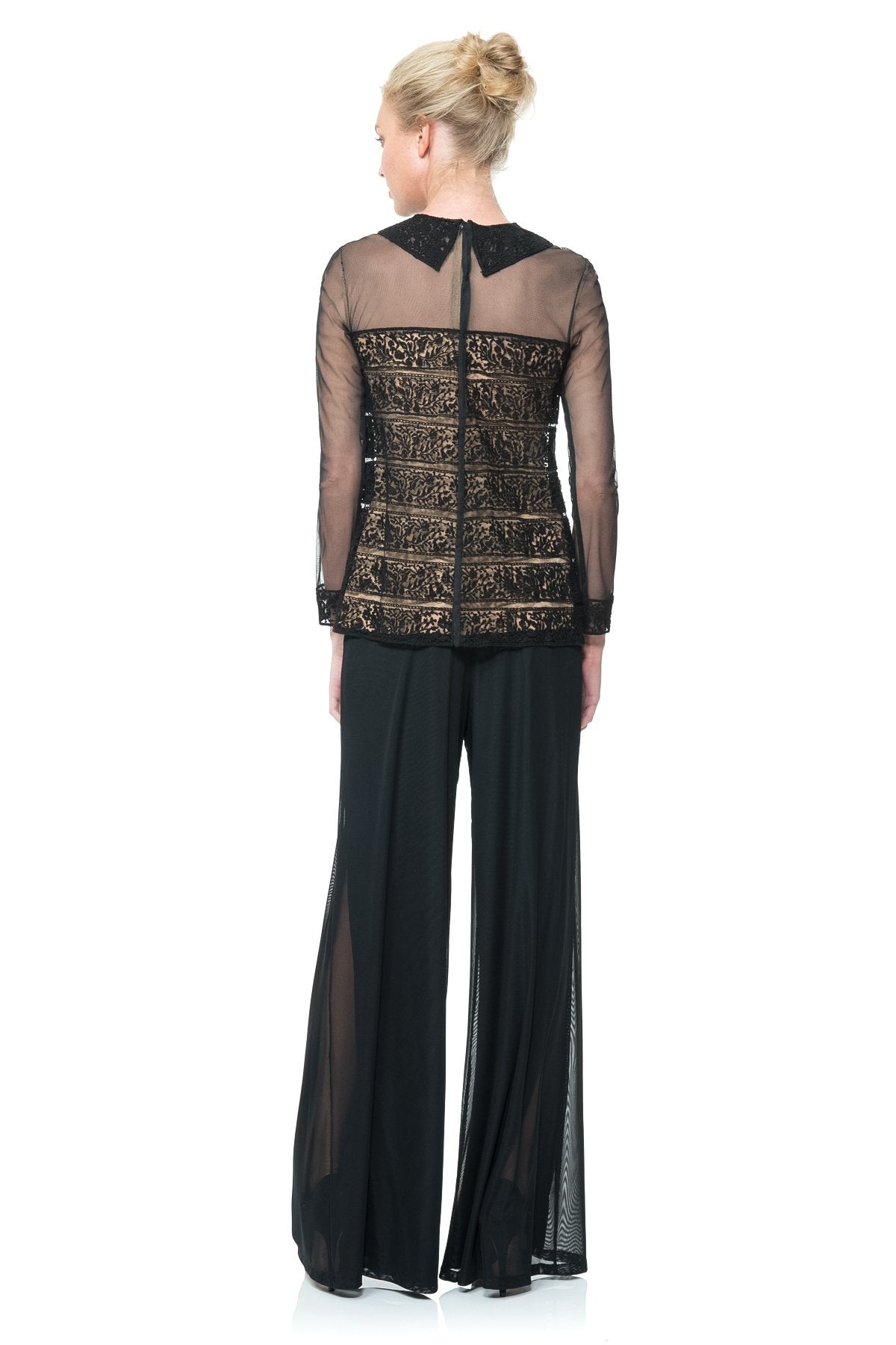 Trompe L’oeil Banded Lace Top