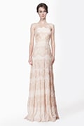 Chantilly Lace Strapless Gown in Desert Bloom