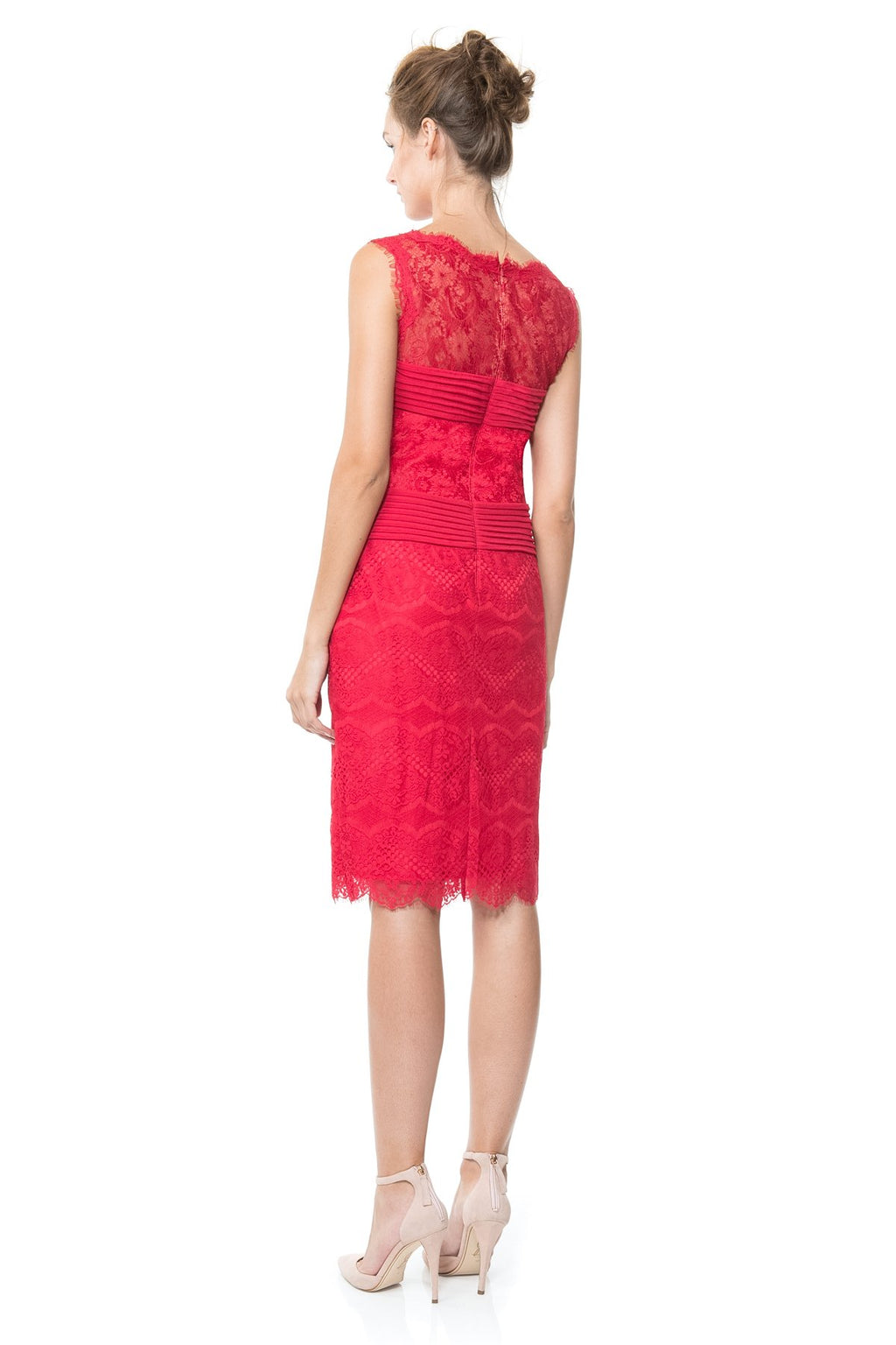 Chantilly Lace Boatneck Sheath