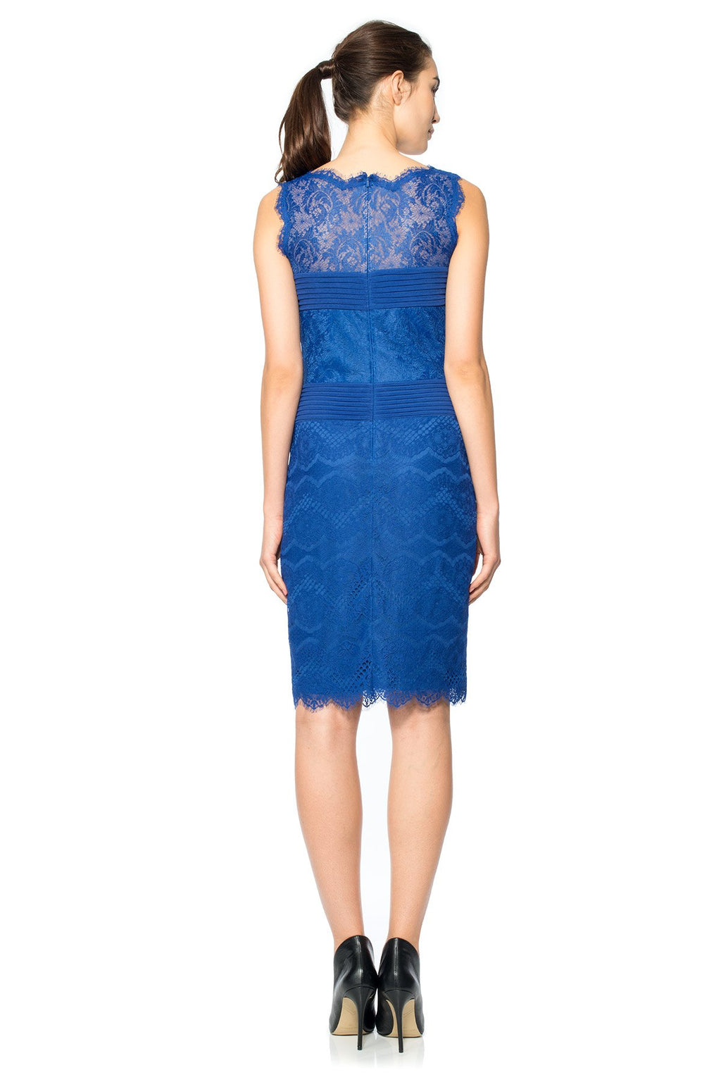 Chantilly Lace Boatneck Sheath
