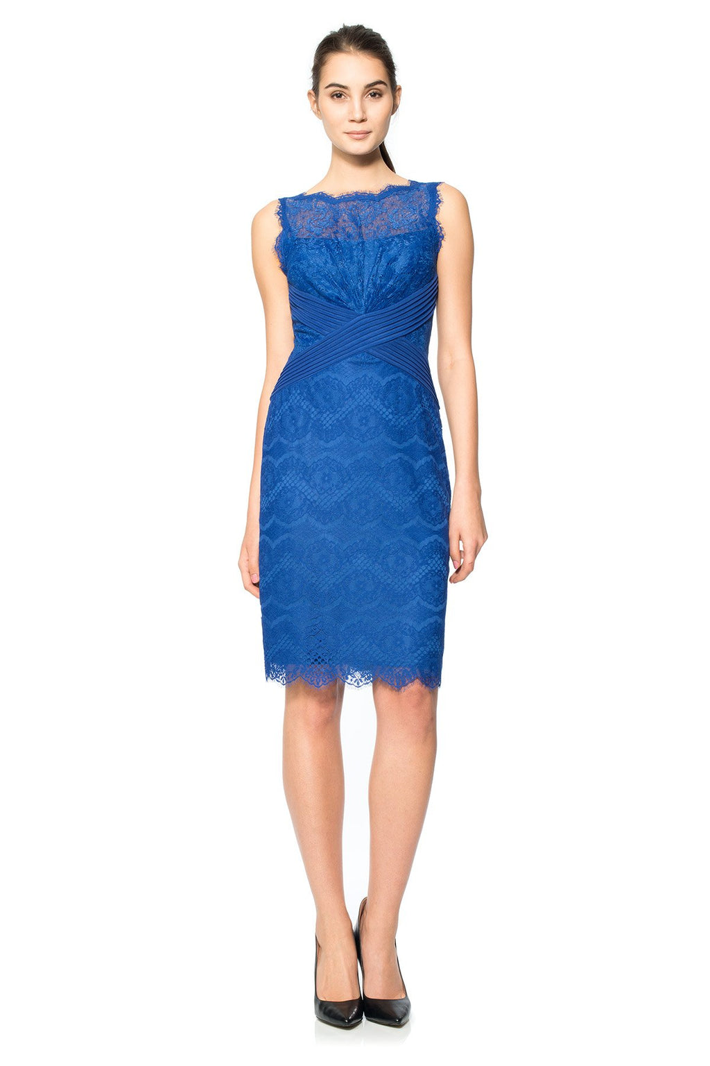 Chantilly Lace Boatneck Sheath