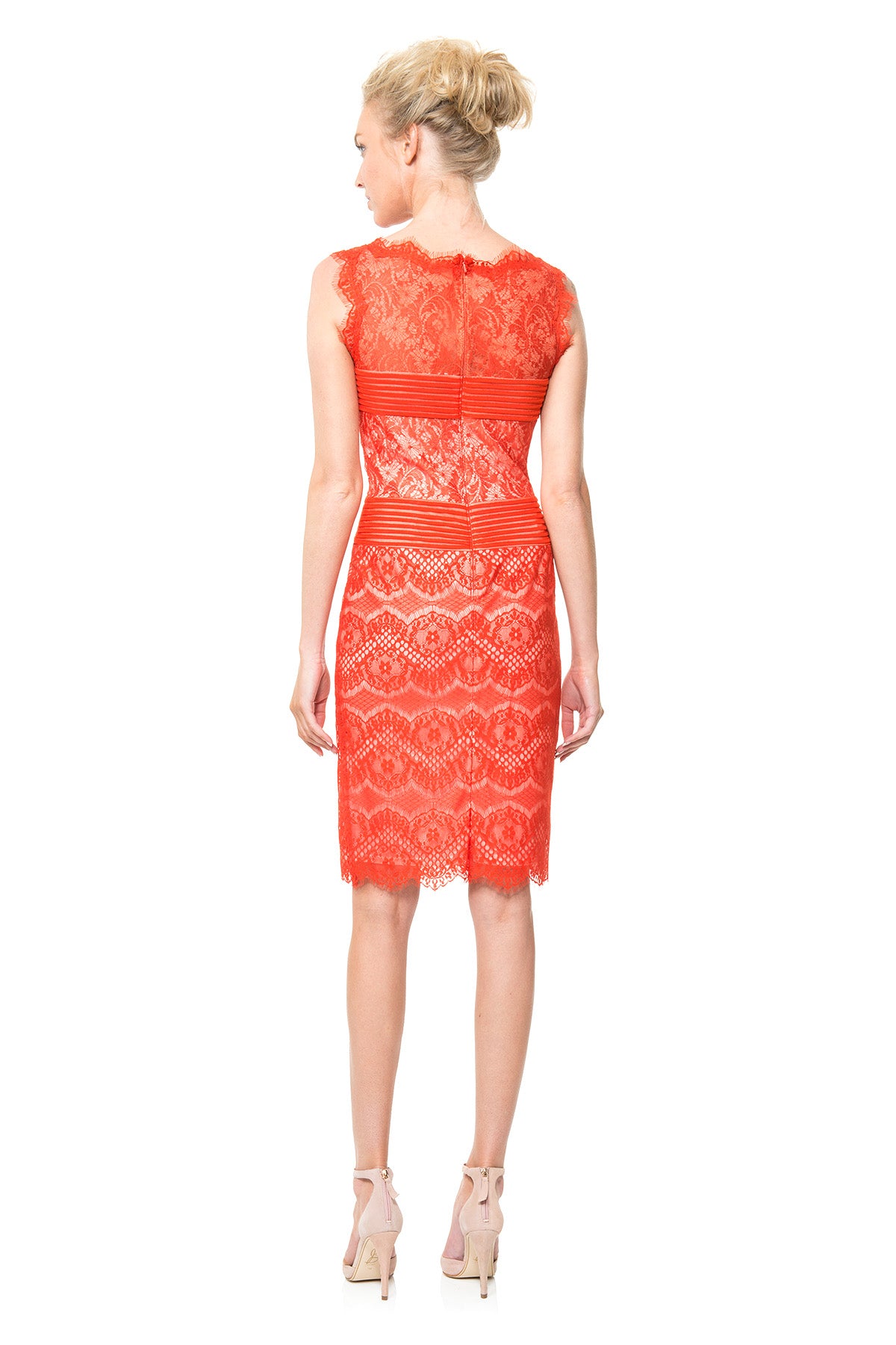 Chantilly Lace Boatneck Sheath