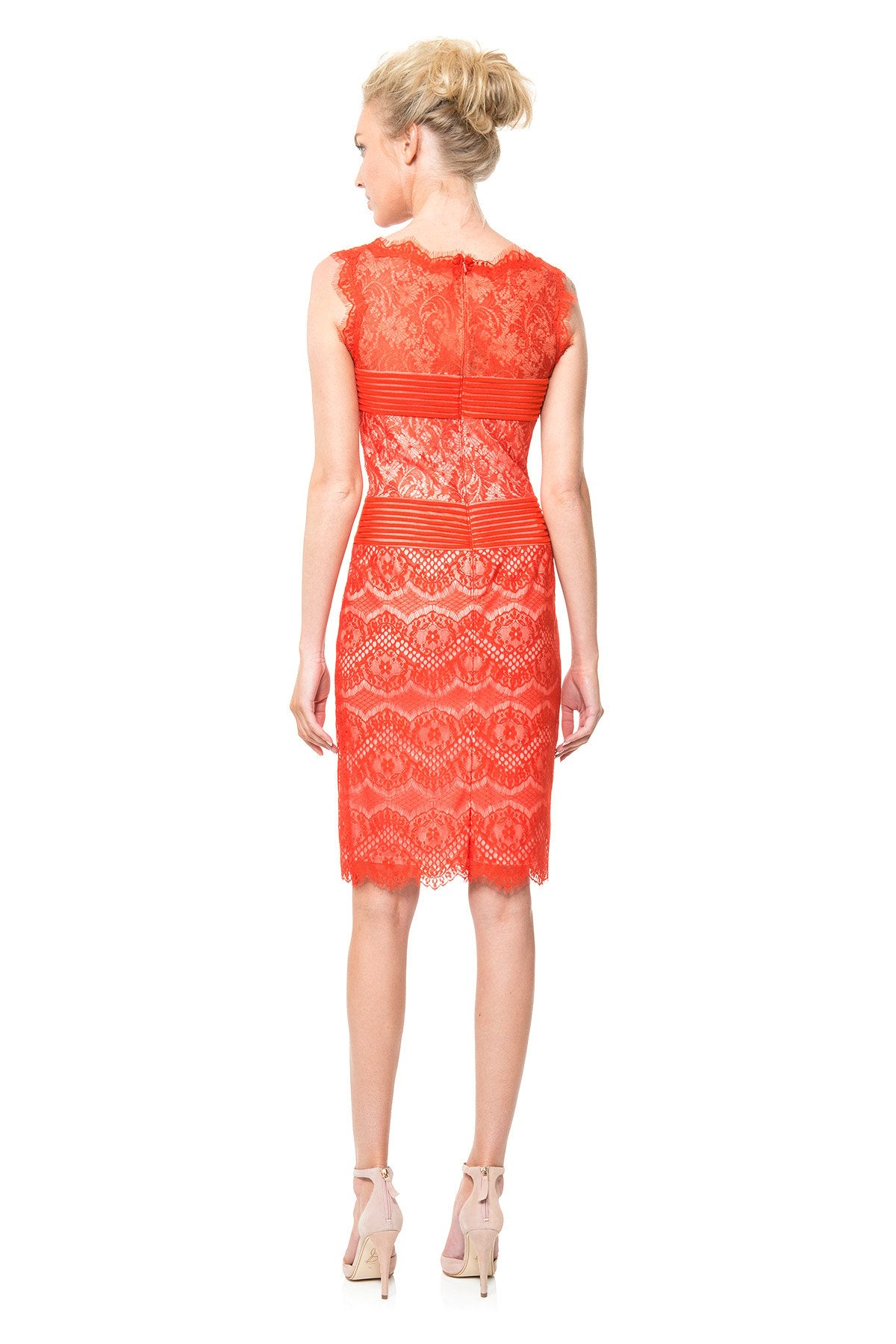 Chantilly Lace Boatneck Sheath