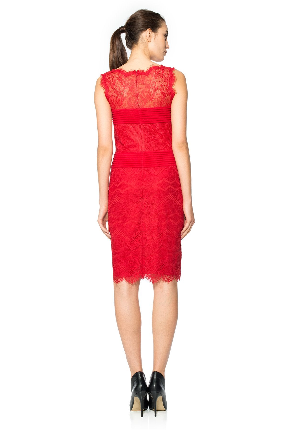 Chantilly Lace Boatneck Sheath