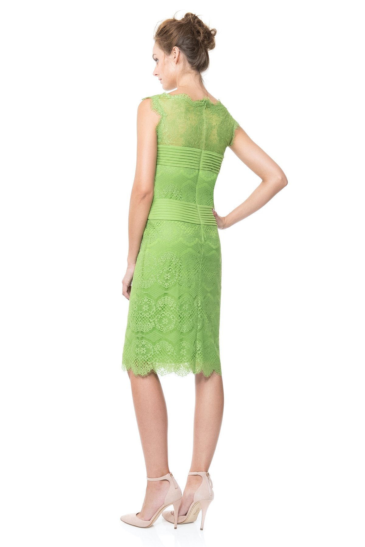 Chantilly Lace Boatneck Sheath