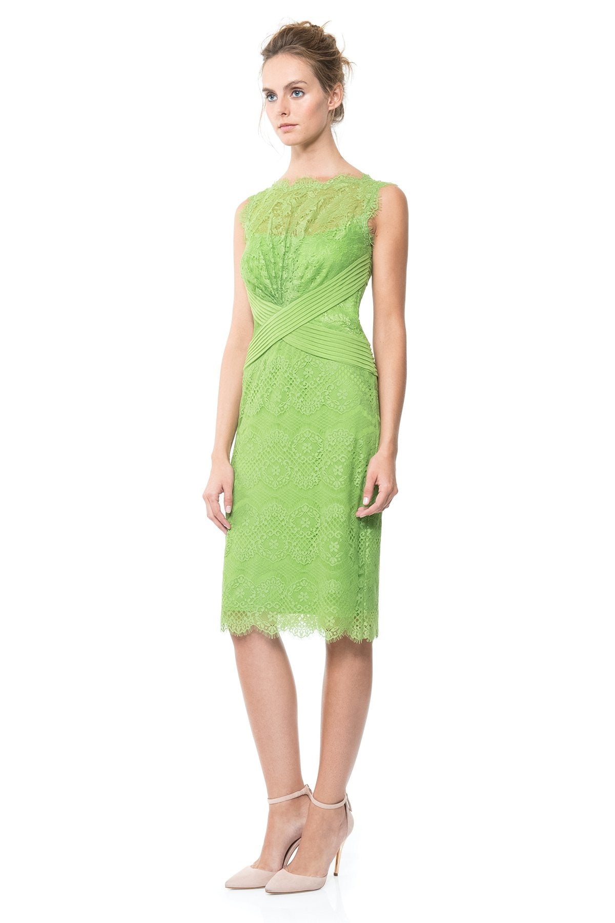 Chantilly Lace Boatneck Sheath