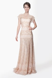 Chantilly Lace Drop Sleeve Gown in Desert Bloom