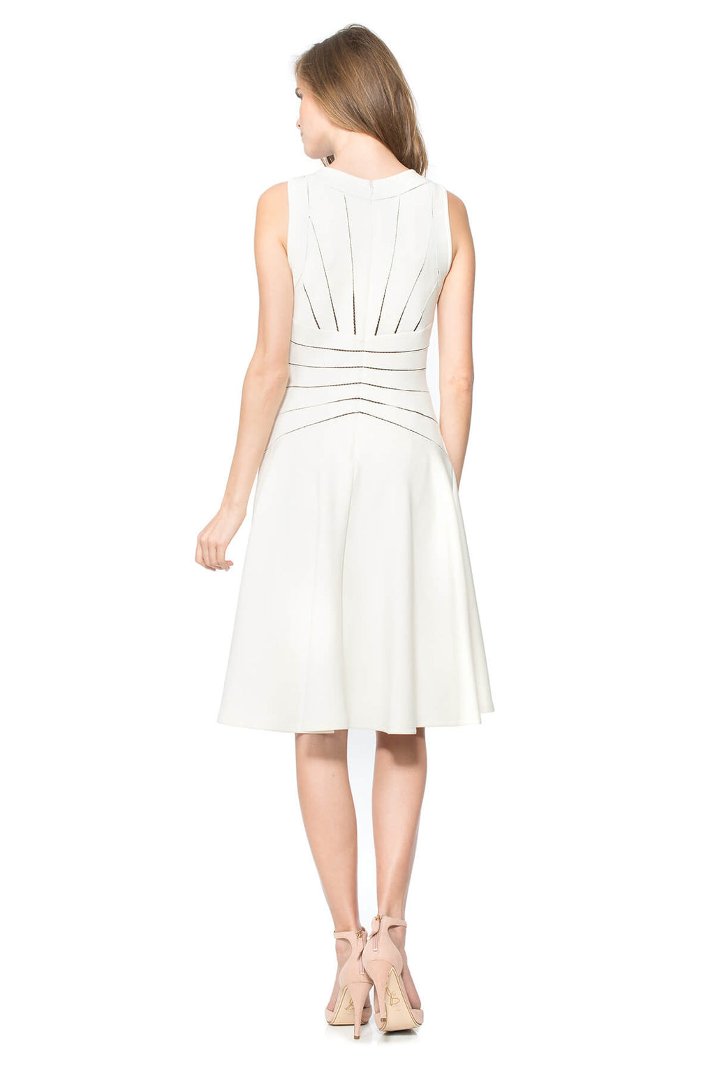 Cut Neoprene A-Line Dress