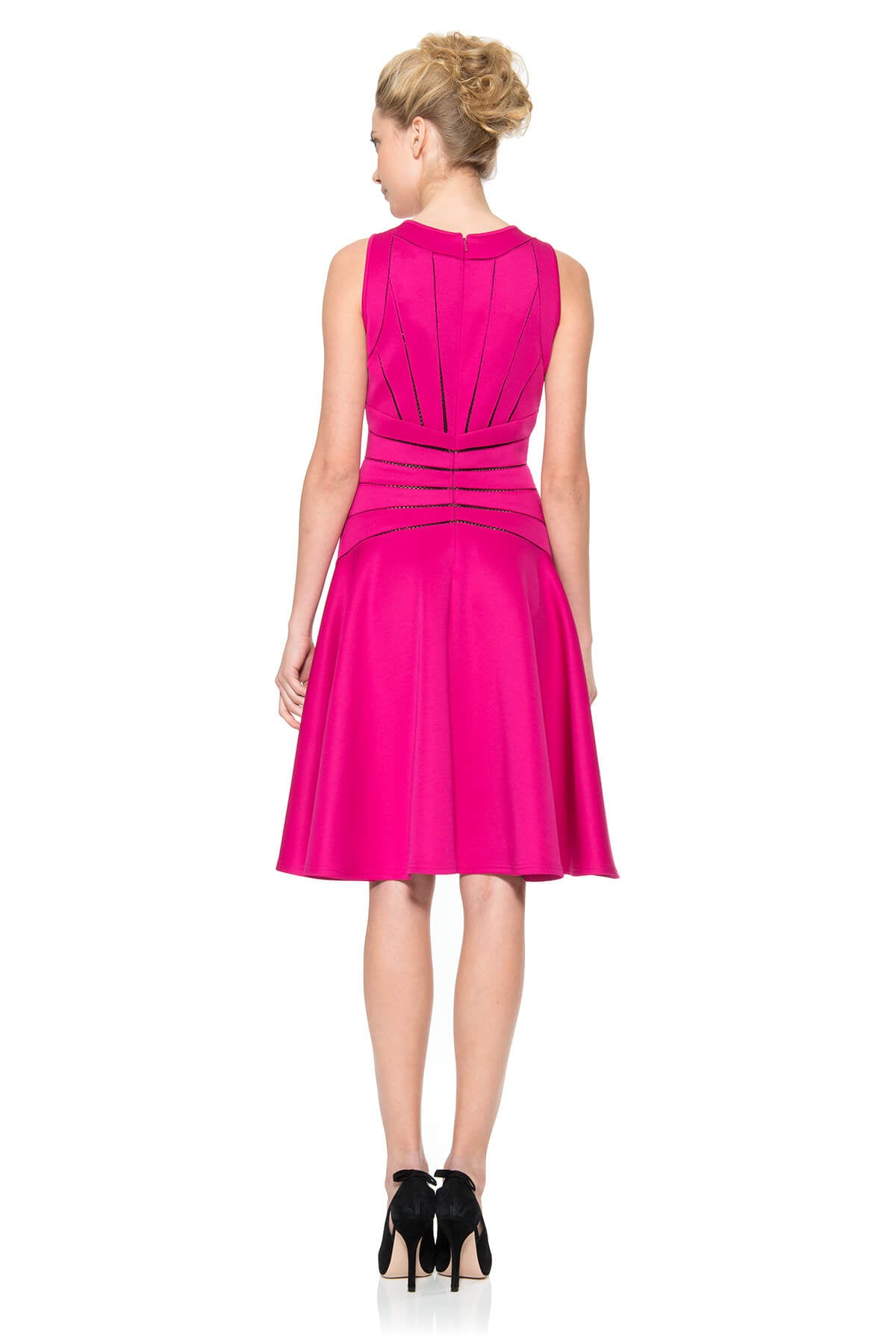 Cut Neoprene A-Line Dress