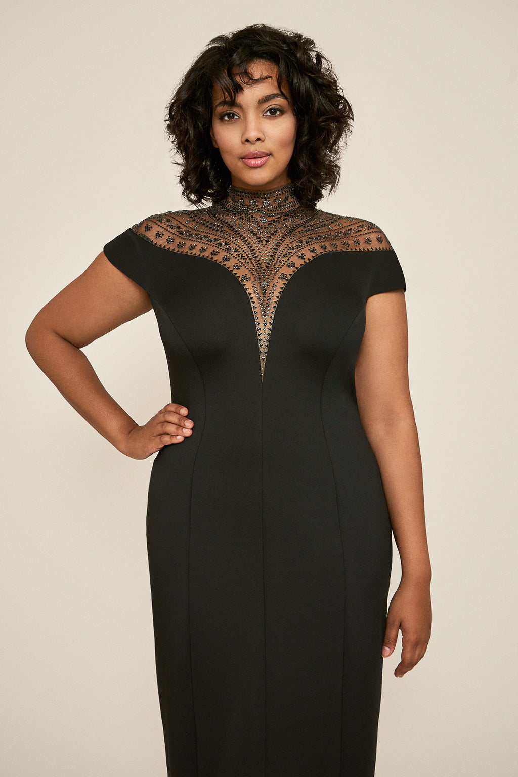 Tadashi Shoji - Asher Neoprene Dress - PLUS SIZE